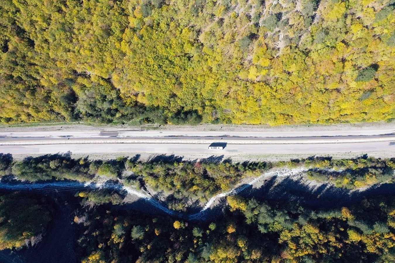 Ilgaz'da iki mevsim aynı anda yaşanıyor