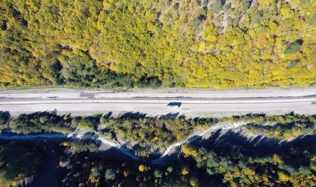 Ilgaz'da iki mevsim aynı anda yaşanıyor