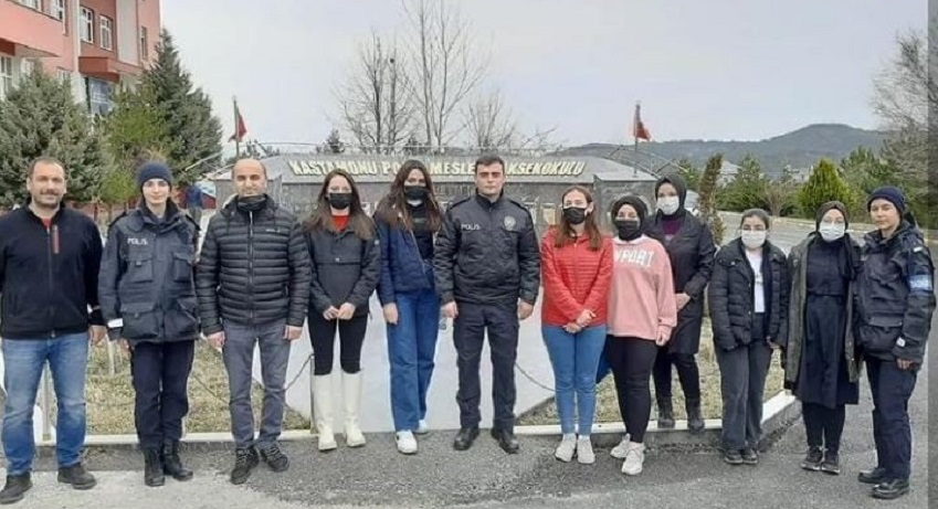 Abdurrahman Paşa Lisesi öğrenceleri Polis Okulu’nda;