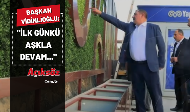 Vidinlioğlu'ndan videolu paylaşım: "İlk günkü aşkla devam...";