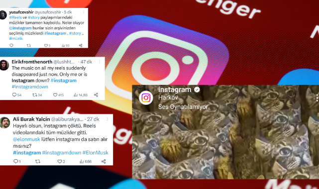 İnstagram çöktü mü? İnstagram'da "Ses bulunamadı" sorunu;