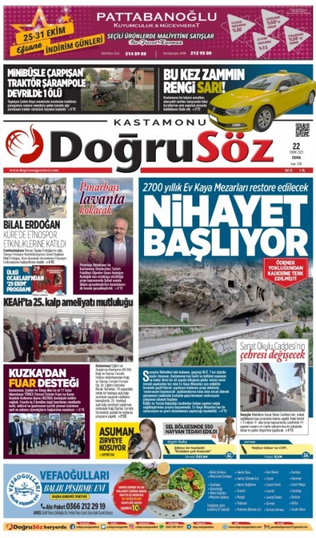 22 EKİM 2021 DOĞRUSÖZ GAZETESİ