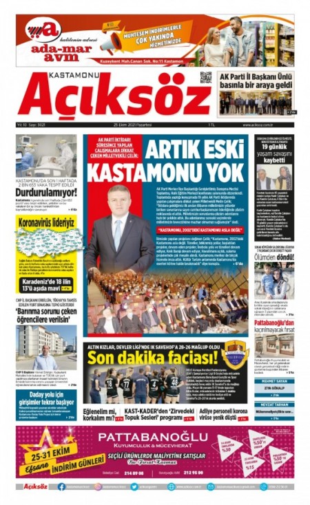 25 EKİM AÇIKSÖZ GAZETESİ