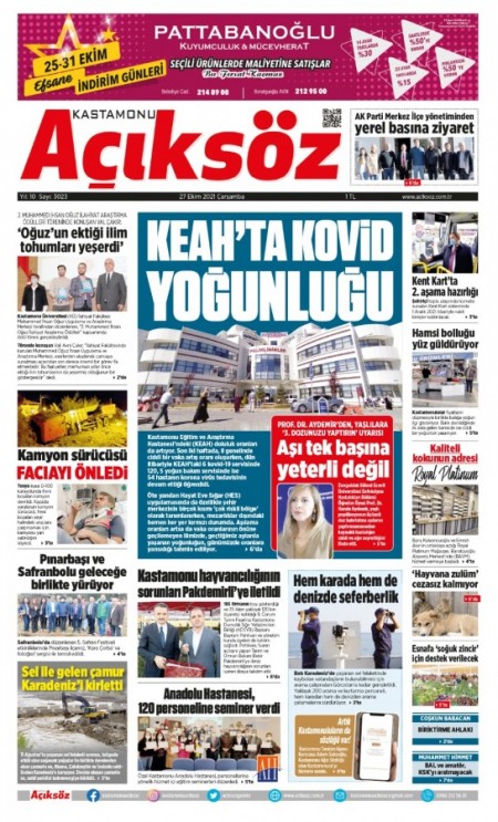 27 EKİM AÇIKSÖZ GAZETESİ