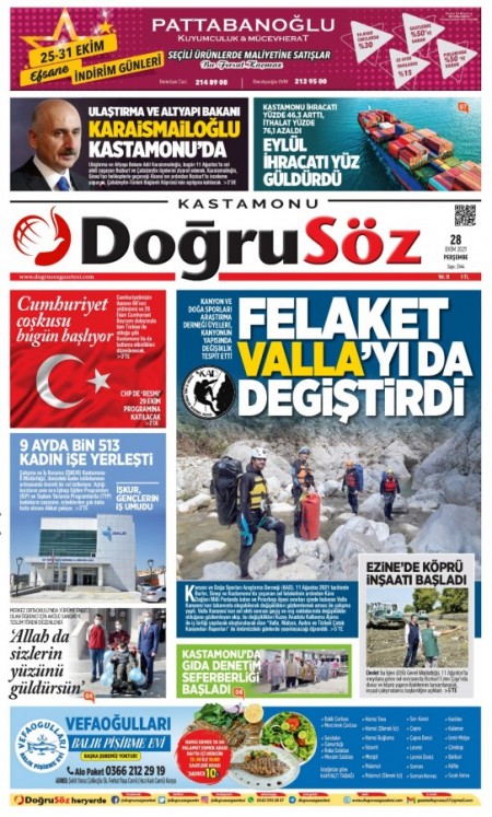 28 EKİM DOĞRUSÖZ GAZETESİ